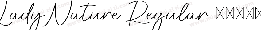 Lady Nature Regular字体转换